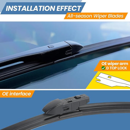 GSPSCN 3 Wipers Replacement For Subaru Outback 2023 2022 2021 2020，Original Equipment Windshield Wiper Blades Set 26"+18"+16" (Set of 3)