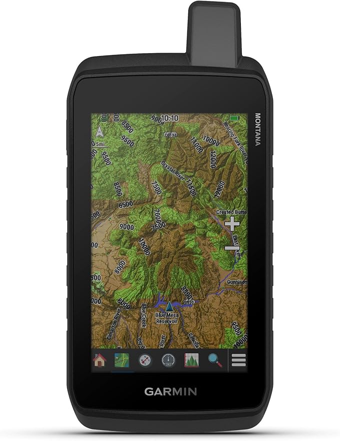 Garmin Montana® 710, Rugged GPS Handheld Navigator with Large 5-inch Glove-Friendly Touchscreen, Satellite Imagery and Maps for Routing on Roads and Trails