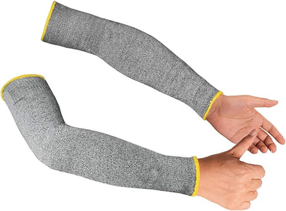 CAWANFLY Protective Arm Sleeves, Cut Heat Resistant Arm Protectors Anti Abrasion Safety Armband for Garden Kitchen Work 1 Pair (Gray)