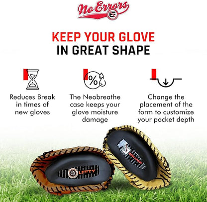 No Errors WebGem Fielder’s Glove Care System – Formation & Break-in Tool for Baseball Mitts, Holds Shape, Essential Gear, Gift for Players