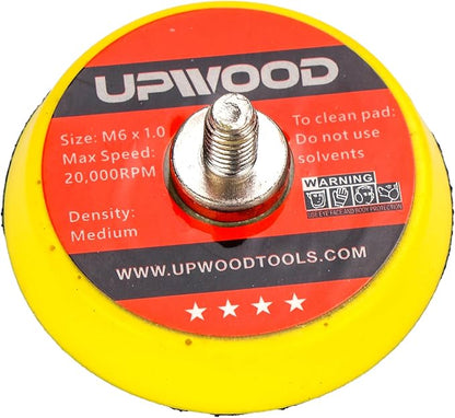 UPWOOD 8 pcs 2 inch M6 Thread Hook and Loop Backing Pad for Mini Air Sander Polisher