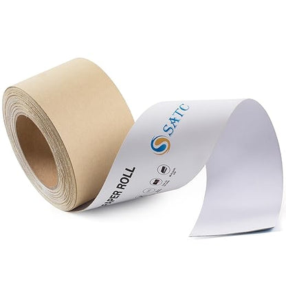 S SATC 240 Grit PSA Longboard Sandpaper 20 Yard Long Continuous Roll, 2-3/4" Wide Self Adhesive Stickyback Sanding Sheets for Automotive, Hand Sanding Blocks,Woodworking, Metal, Plastic