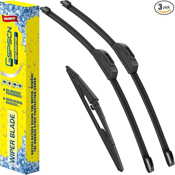 GSPSCN 3 Wipers For Chrysler Aspen 2009-2007 /Dodge Durango 2009-2004，Original Equipment Windshield Wiper Blades Set 26"+21"+14" (Set of 3)