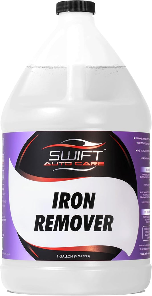 Swift Iron Remover & Wheel Cleaner (1 Gallon) – Remove Brake Dust, Iron Oxide & Stuck-On Dirt & Debris from Paint & Wheels | Effective Formula for Decon Car Wash | Preps Paint for Wax Coatings