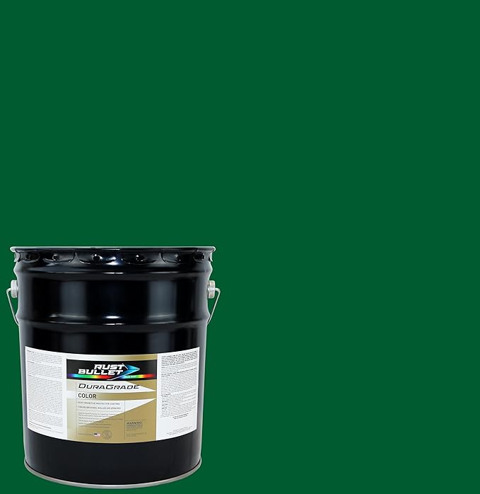 RUST BULLET DuraGrade Color - Green - 5 Gallon - Advanced Technology Corrossion Control, Rust Inhibitor & Protective Coating, Exceptional Adhesion, UV Resistant