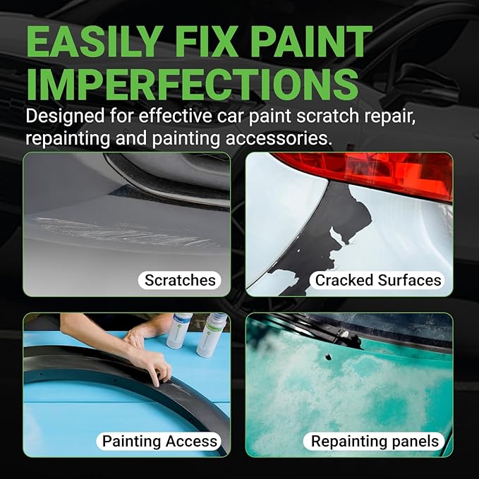 TouchUpDirect Car Paint Touch Up Spray Kit – Toyota 040 Super White Exact Match Auto Paint Kit with Car Color Spray and Clearcoat, for Repainting or Scratch Repair, Platinum Kit