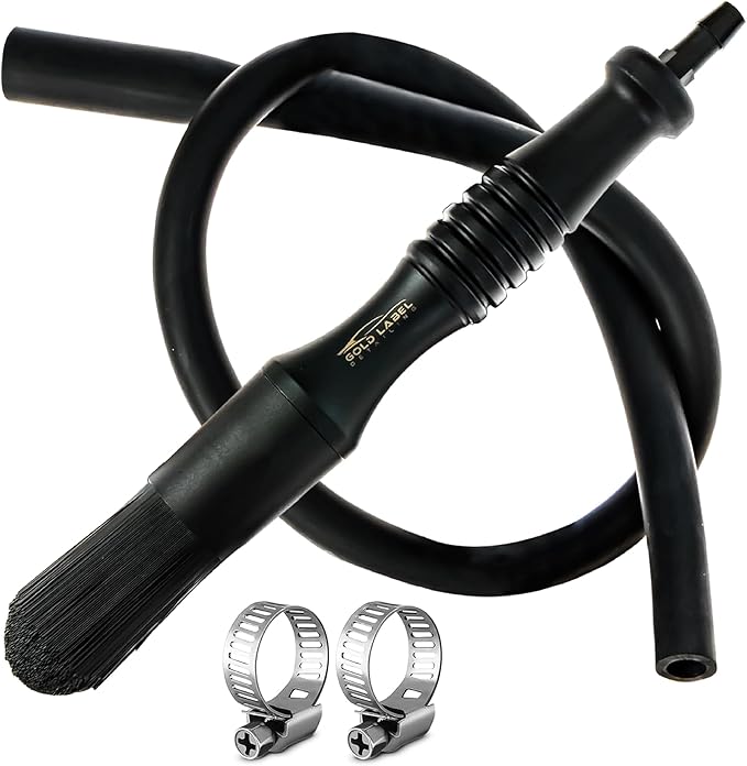 Flow-Thru Automotive Grade Parts Washer Brush with 28-Inch Hose – Cleaning Tool for Precision Parts Washing – Compatible with Parts Washer Nozzle, Ensures Efficient Cleaning