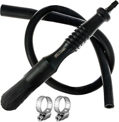 Flow-Thru Automotive Grade Parts Washer Brush with 28-Inch Hose – Cleaning Tool for Precision Parts Washing – Compatible with Parts Washer Nozzle, Ensures Efficient Cleaning