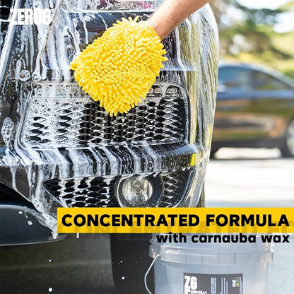 Zero Six -The Ultimate Car Wash Soap with Special Shine Formula - Carnauba Wax And Ultra Concentrated Forumula - Pressure Washer - Foam Cannon With Bucket Soap Conditioner - Ph Neutral