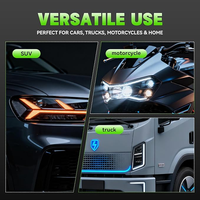 WEICA Headlight Cleaner Spray Kit - 2 Step Pro Strength Formula with Plant Based Sealant to Restore Clarity for Light Hazing Regular Upkeep