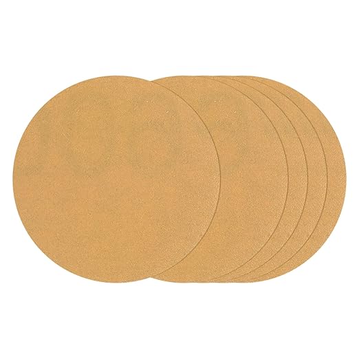 Kozelo 10 Pcs Sanding Discs 1 Inch 600 Grit Hook and Loop Random Orbital Sandpapers Suitable for Drywall Sander Wood Metal Furniture, Yellow