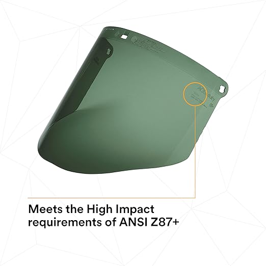 3M Polycarbonate Faceshield WP96C, Dark Green, 82702-00000, Pack of 1