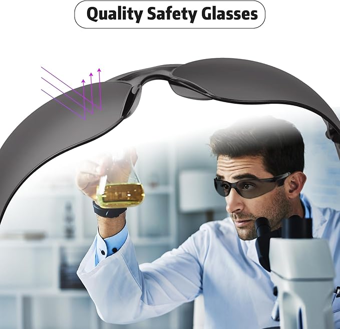 Salfboy Safety Glasses for Men Women ANSI Z87.1 Safety Glasses Bulk Protective Eyewear Scratch-Resistant