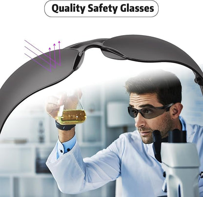 Salfboy Safety Glasses for Men Women ANSI Z87.1 Safety Glasses Bulk Protective Eyewear Scratch-Resistant