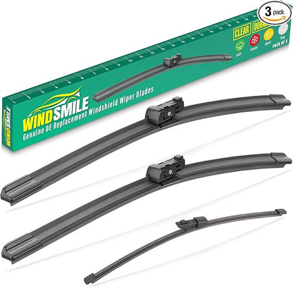 26" 22" 12" Windshield Wiper Blades Replacement for VW Volkswagen Atlas 2018 2019 2020 2021 2022 Premium All Weather Wiper Blade -OEM Quality(3 of Set)