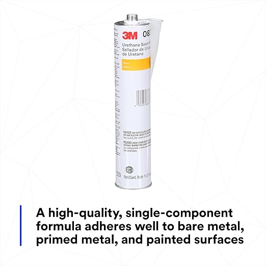 3M Urethane Seam Sealer, 08367, Black Color, High Solids, Permanently Flexible, 310 mL/10.5 fl oz Cartridge