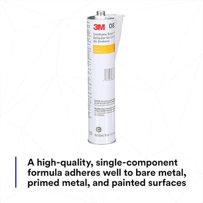 3M Urethane Seam Sealer, 08367, Black Color, High Solids, Permanently Flexible, 310 mL/10.5 fl oz Cartridge