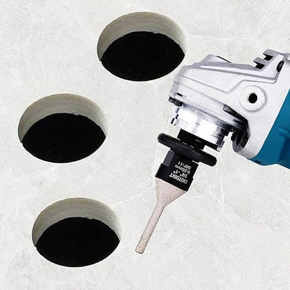 Tile Milling Chamfer Bit 1/4" - 1", Diamond Finger Sander Countersink Drill Bit, to Enlarge Bevel Edges & Holes in Porcelain Ceramic Granite Tiles, fit 5/8-11 Thread Angle Grinders, 6-25mm