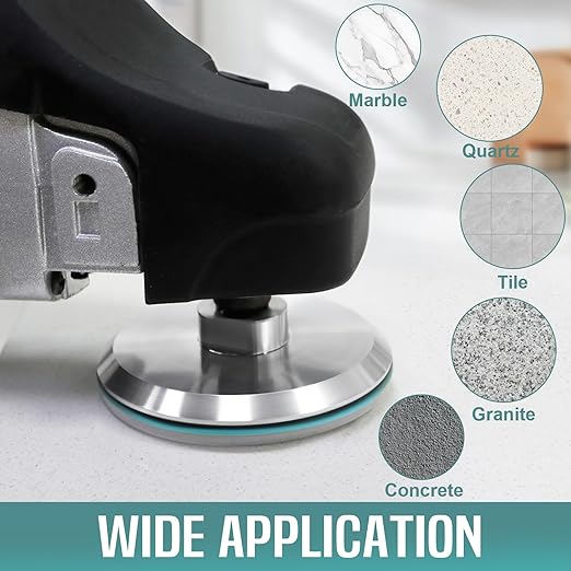 ZYZLE 13 Packs 4 inch Diamond Polishing Pads Kit Wet/Dry with 5/8"-11 Backer Pad Granite Bufffing Sanding Set 50-10000 Grit for Concrete Stone Marble Tile Quartz Rock
