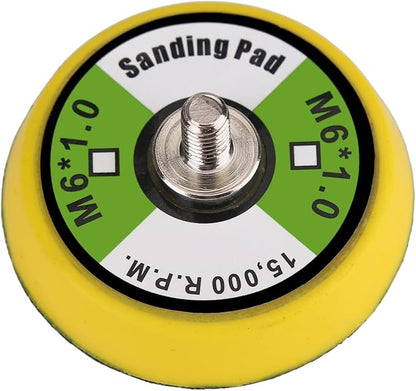 Ouya 5PCS 2-inch Thread Hook and Loop Backing Pad Buffing Plate for Air Sander and Dual Action Car Polisher M6 Thread