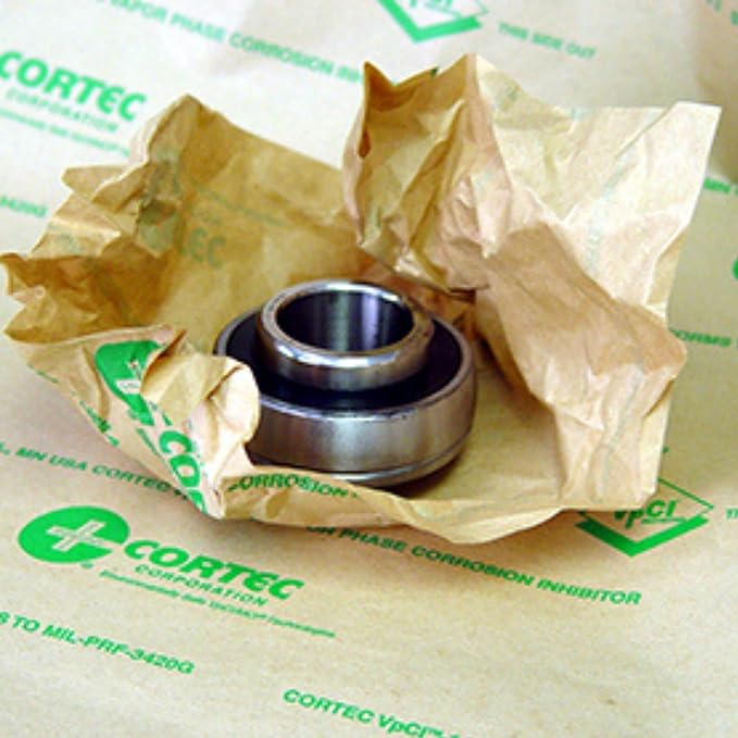 Anti Rust VCI Paper Roll - 12 in x 200 yd - 35# Gauge - Cortec VpCI-146 Rust Inhibitor VCI Kraft Paper for Metal Protection, Brown
