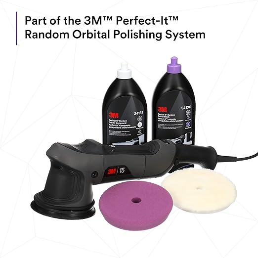 3M Perfect-It Random Orbital Polish, 34134, 1 Quart, Fast Cutting Polisher for Automotive Buffing & Polishing, High-Gloss Finish