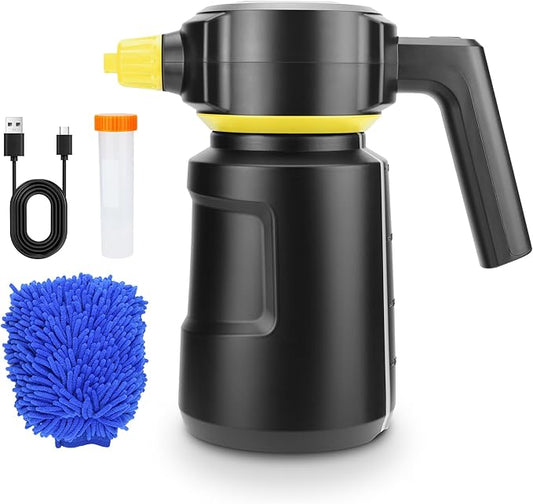 Electric Car Foam Sprayer 2L Cordless Foam Cannon Battery Powered Foam Gun Car Wash Sprayer 4500Mah USB C Rechargeable
