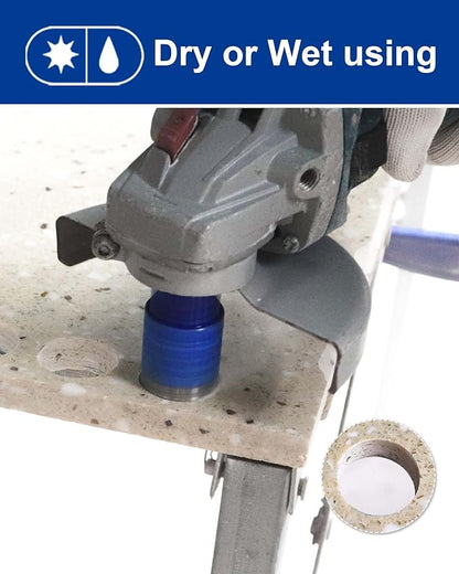 SHDIATOOL Diamond Drill Core Bits Set for Porcelain Hole Saw Cutter for Tile Marble Ceramic Granite 5/8-inch-11 6pieces(20/25/35/50/75/100MM)