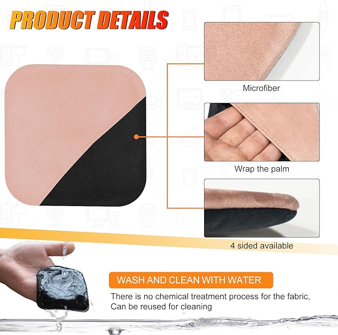 SuperKaKa Pink Car Screen Cleaner- Vehicle Touchscreen Microfiber Cleaning Cloth, Touch Screens Clean Wipes Cars Interior Accessories for Auto Dashboard Display (Pink)