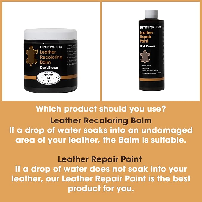 The Original Leather Recoloring Balm by Furniture Clinic - Pine Green Leather Dye for Furniture, Couches & Car Seats - Restore Scratched, Faded, & Damaged Surfaces