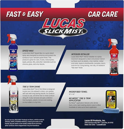 Lucas Oil 10558 Slick Mist Detailing Car Care Kit