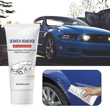 Scratch Remover for Vehicles, Car Surface Care Cream for Light Marks & Swirl Lines, Paint Polishing & Shine Enhancing Formula, Auto Detailing Paste for All Paint Colors