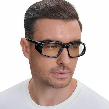MORK&SUKY Safety Glasses for Men&Women, Anti-Fog Protective Eyewear with Side Shields for Woodworking, Lab Work,Construction.
