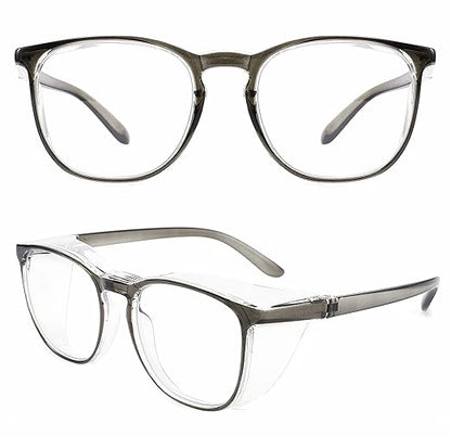 Alsenor Safety Glasses Anti Fog Goggles Protective Eyewear Blue Light Blocking Anti Dust UV Protection Glasses For Men Women (New-Grey)