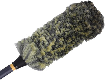 Mr. Detroit - Drill Wheel Brush w/Durable Soft Wool Microfiber Bristls and Steel Shaft for Car Tires, Wheels, Rims, Brakes and Any Other Narrow Spaces| Rim Brush Cleaning Tool w/Non-Scratch Bristle