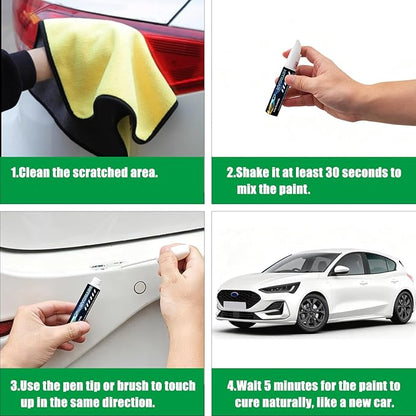 UA/UD/M6373/M6877 Black Ebony Touch Up Paint for Ford,2-in-1 Scratch Repair Kit with 2PCS Disposable Micro Applicators, Quick & Easy Premium Scratch Remover for Deep Scratches