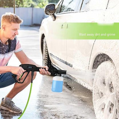 Electric Pressure Washer 5000 PSI,2.8 GPM Power Washer with Foam Cannon,Portable Cleaner with 33ft Hose Reel,4 Nozzle Tips,and Soap Bottle for Cars/Home/Driveways/Patios/Decks/Fences(Green)