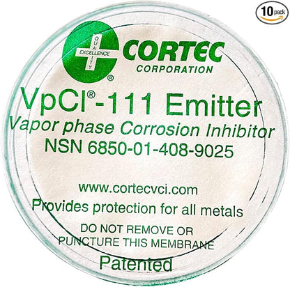 Cortec VpCI-111 Anti Rust VCI Emitter Cup - Protects 11 Cubic feet - 2 Year Corrosion Protection (Carton of 10)