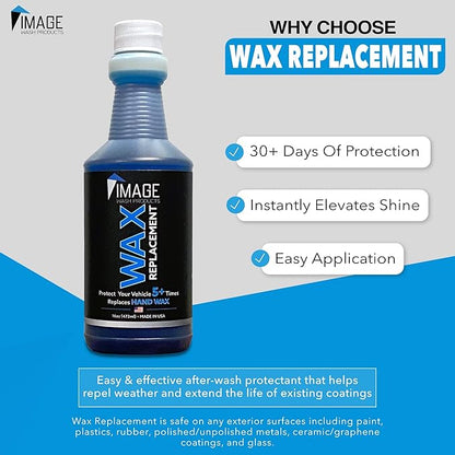 Image Wash Products Wax Replacement (Foamable) - Protectant for Trucks/RV's/Cars/Boats/Trailers/Equipment. ((16 Fl Oz (Pack of 1)))