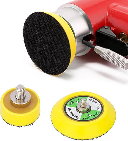 Ouya 5PCS 2-inch Thread Hook and Loop Backing Pad Buffing Plate for Air Sander and Dual Action Car Polisher M6 Thread
