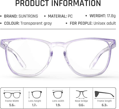 Stylish Safety Glasses, Clear Anti-Fog Anti-Scratch Protective Glasses For Men And Women