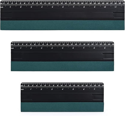 EHDIS Large Vinyl Squeegee Window Tint Tool 3PCS Big Size Felt Edge Wrap Scraper for Vinyl Graphic Decal Car Wrapping Applicator Wallpaper Smoothing (Black)