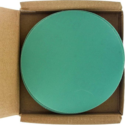 Dura-Gold Premium 5" Green Film Sanding Discs - 600 Grit (Box of 50) - Hook & Loop Backing Sandpaper Discs for DA Sanders, Finishing Fine Cut Abrasive - Sand Automotive Car Paint, Woodworking Wood
