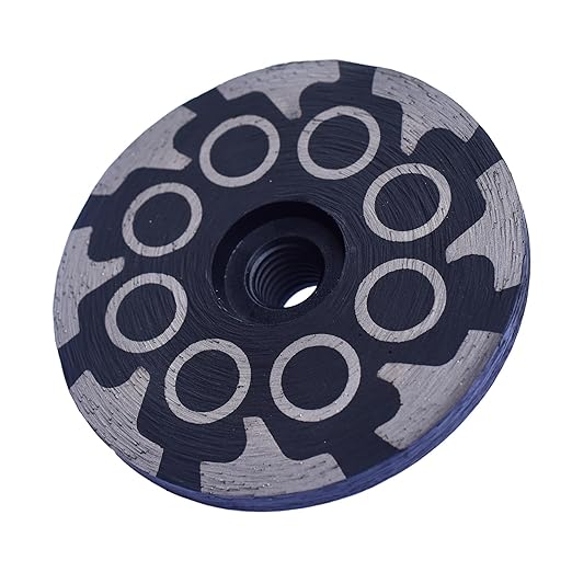 Actintool 4 in.x 5/8-11 in. Chip Free Resin Filled Diamond Grinding Cup Wheel for Stone Engineered Countertop Edge Surface Grinding