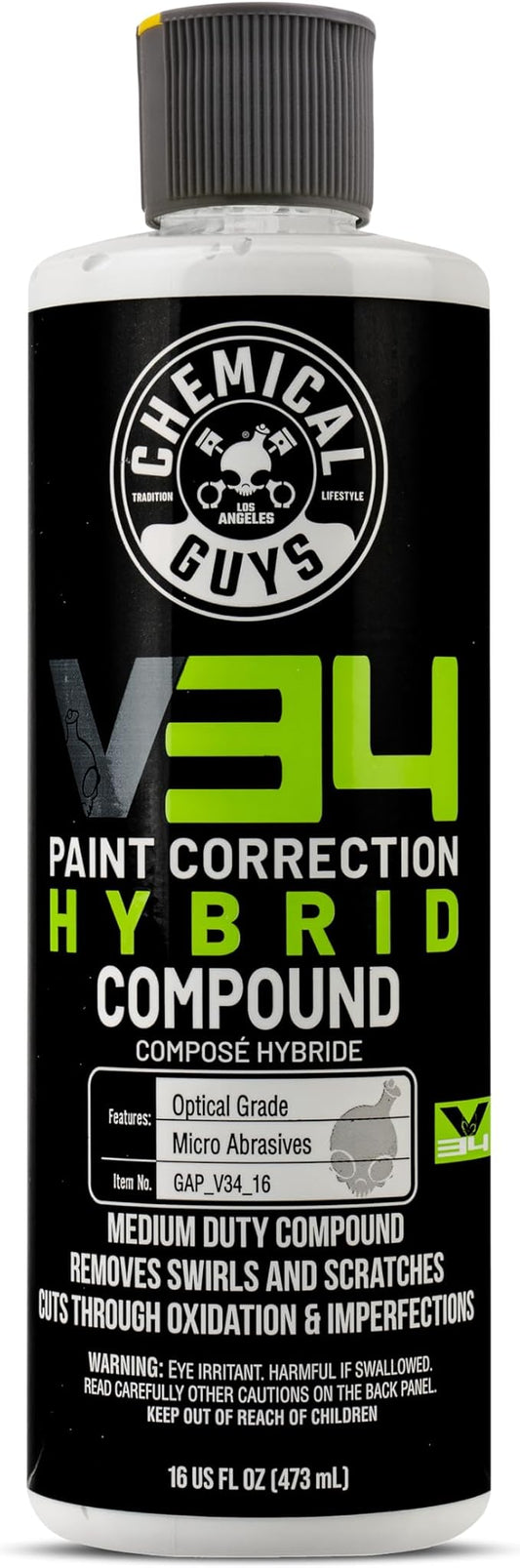 Chemical Guys Gap_V34_16 V34 Optical Grade Hybrid Compound (16 oz)