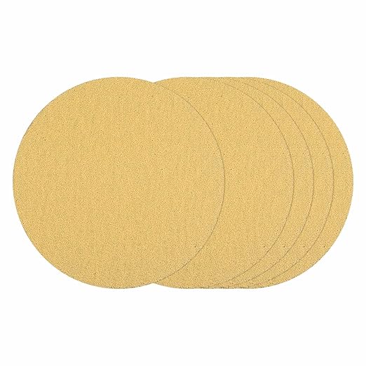 Kozelo 25 Pcs Sanding Discs 8-7/8 Inch 40 Grit Hook and Loop Random Orbital Sandpapers Suitable for Drywall Sander Wood Metal Furniture, Yellow