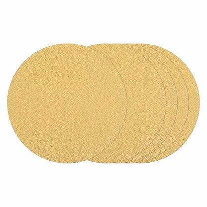 Kozelo 25 Pcs Sanding Discs 8-7/8 Inch 40 Grit Hook and Loop Random Orbital Sandpapers Suitable for Drywall Sander Wood Metal Furniture, Yellow