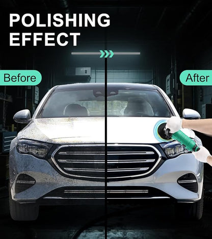 Buffer Polisher, 1600W 7 Inch/6 Inch Pure Copper Motor Car Buffers and Polishers Kit, 7 Variable Speeds 1000-3500 RPM Car Polishers and Buffers, Ultra-long Cord for Car Boat Polishing Waxing.