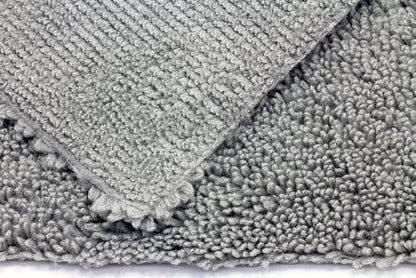 Autofiber Elite Edgeless Two-Pile Microfiber Detailing Towel, All-Purpose Detail Rag, High-Pile and Low-Pile - Pack of 10, Gray (16 inch x 16 inch)