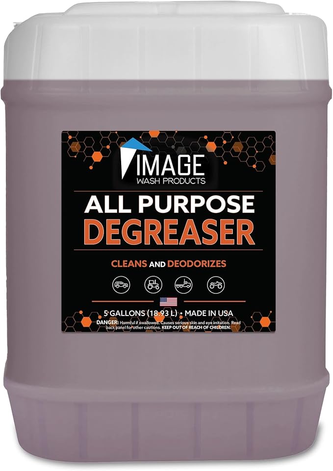 Image Wash Products All Purpose Foaming Degreaser - 5 Gal. - Works On Interior/Exterior Surfaces - Engine Bay Cleaner/Car Interior Cleaner/Tire Degreaser - Heavy Duty